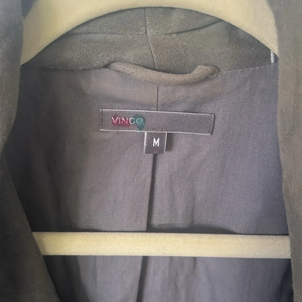 VINCE Leather Biker Jacket Size M - Picture 3 of 4